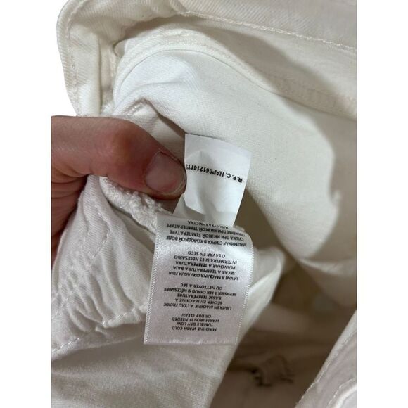 3x1 Made Here Button & Zip Fly Five Pocket Style Flat Front Jeans White Size 28 - Picture 2 of 12